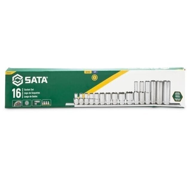 Galvučių rinkinys šešiakampių 1/2" 8-24mm 16vnt. Galvučių rinkinys šešiakampių 1/2" 8-24mm 16vnt.