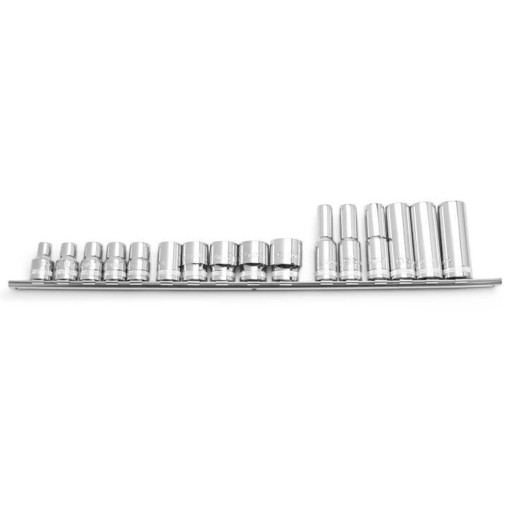Galvučių rinkinys šešiakampių 1/2" 8-24mm 16vnt. 1 Galvučių rinkinys šešiakampių 1/2" 8-24mm 16vnt. 1