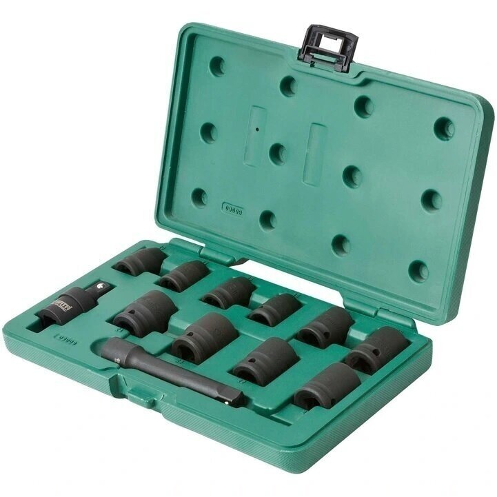 Smūginių galvučių rinkinys 1/2" 10-24mm 12vnt. Smūginių galvučių rinkinys 1/2" 10-24mm 12vnt.
