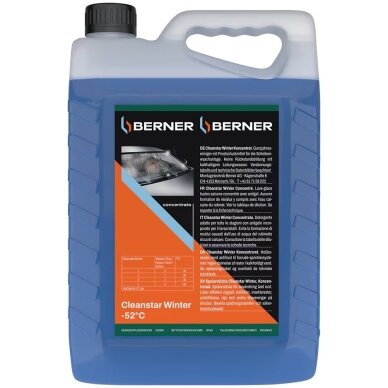 Žieminis langų valiklis koncentratas -52° BERNER Cleanstar Winter 1-5L 41626 2 Žieminis langų valiklis koncentratas -52° BERNER Cleanstar Winter 1-5L 41626 2