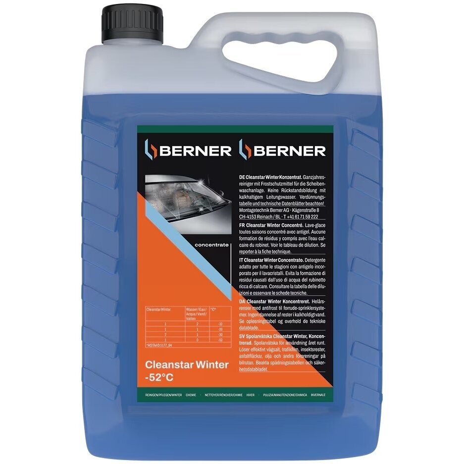 Žieminis langų valiklis koncentratas -52° BERNER Cleanstar Winter 1-5L 41626 2 Žieminis langų valiklis koncentratas -52° BERNER Cleanstar Winter 1-5L 41626 2