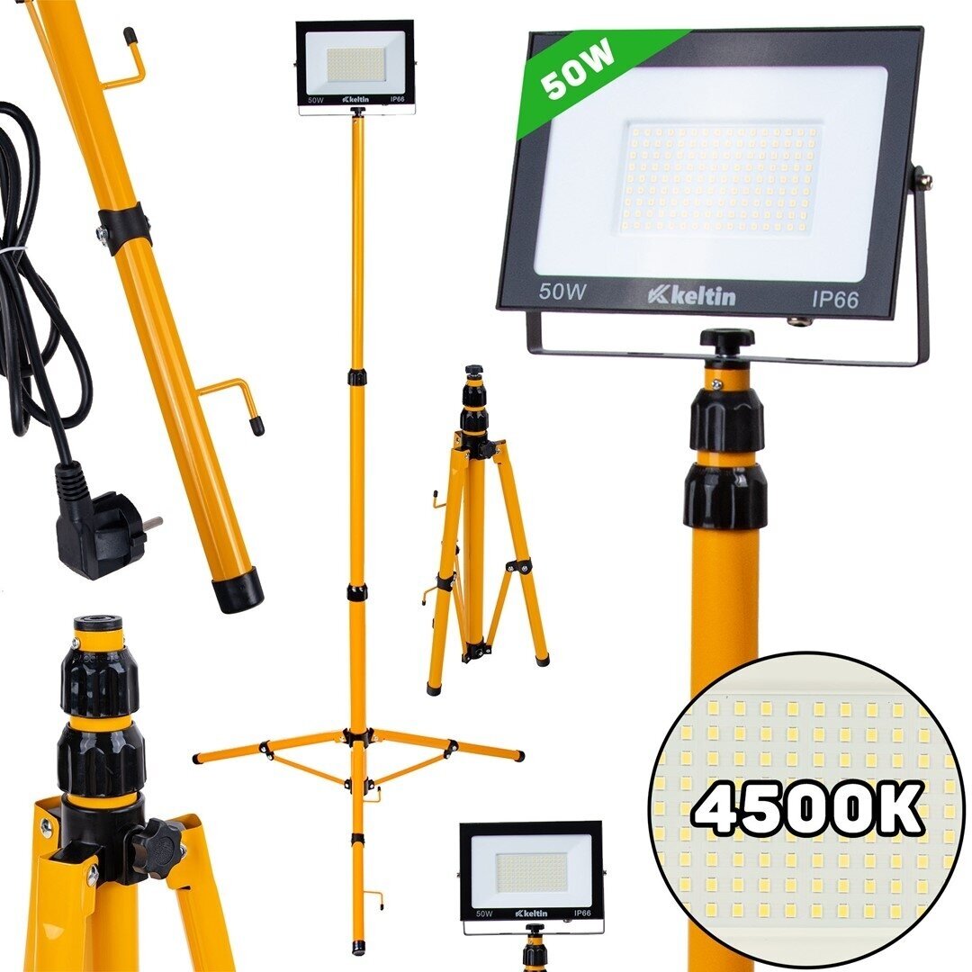 Prožektorius su stovu 50W SMD LED 4500K K02066 1