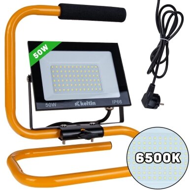 Nešiojamas prožektorius 50W SMD LED 6500K 1 Nešiojamas prožektorius 50W SMD LED 6500K 1