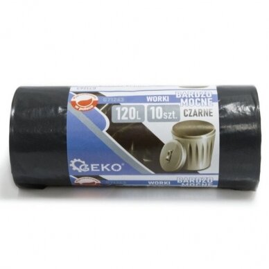 Maišai šiukšlėms 120l (10vnt.) juodi 1 Maišai šiukšlėms 120l (10vnt.) juodi 1