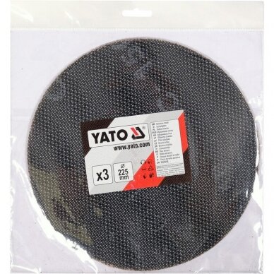 Abrazyvinis tinklinis diskas su Velcro 3vnt. 225mm P150 1 Abrazyvinis tinklinis diskas su Velcro 3vnt. 225mm P150 1