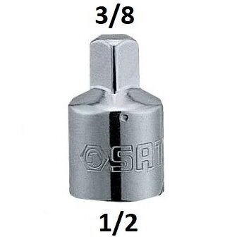 Adapteris 1/2" (F) vidus / 3/8" (M) išorė Adapteris 1/2" (F) vidus / 3/8" (M) išorė