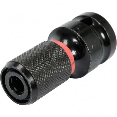 Adapteris smūginis iš 1/2" į 1/4" HEX smūginiams suktuvams ir atsuktuvams Adapteris smūginis iš 1/2" į 1/4" HEX smūginiams suktuvams ir atsuktuvams