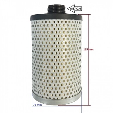Adblue filtras popierinis siurbliams 3