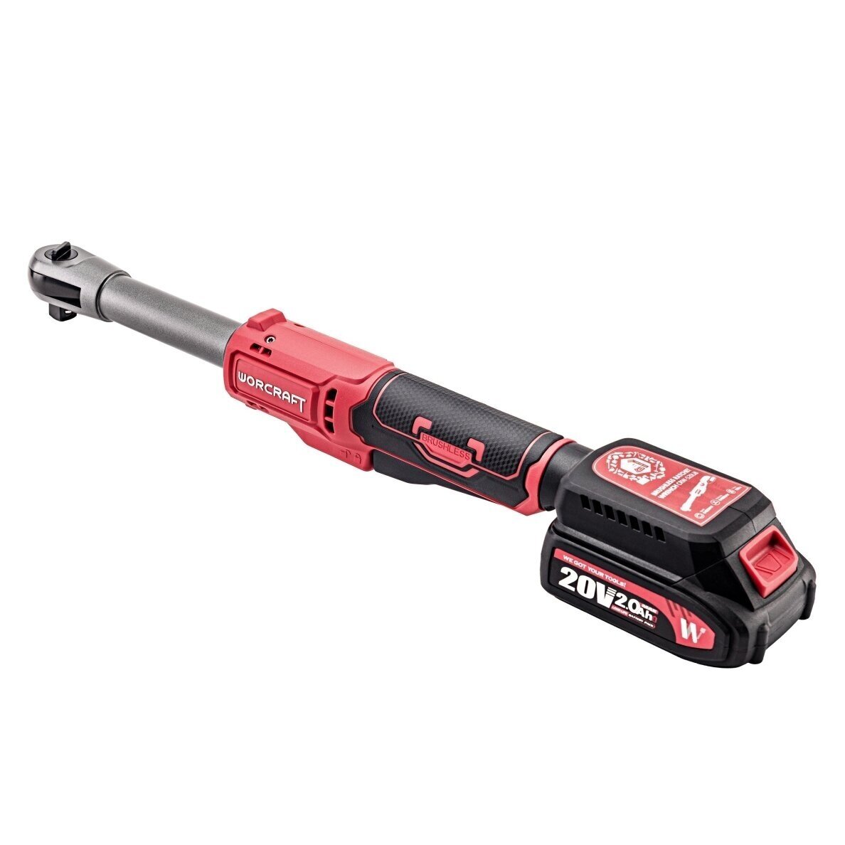 Akumuliatorinė smūginė terkšlė 1/2" 20V LI-ION WORCRAFT 3 Akumuliatorinė smūginė terkšlė 1/2" 20V LI-ION WORCRAFT 3