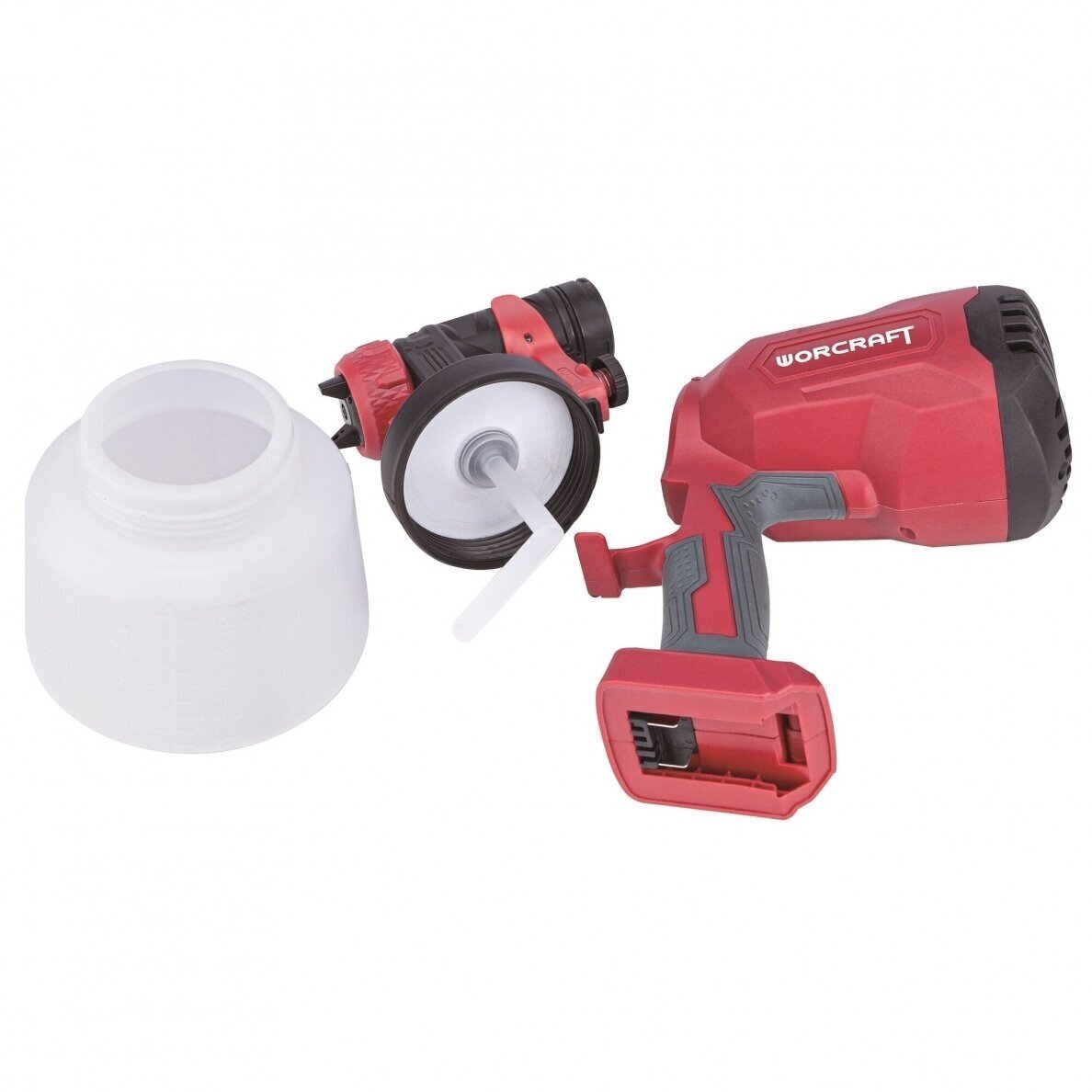 Akumuliatorinis dažymo pistoletas Ø1.8, Ø2.6 20V LI-ION WORCRAFT 2 Akumuliatorinis dažymo pistoletas Ø1.8, Ø2.6 20V LI-ION WORCRAFT 2