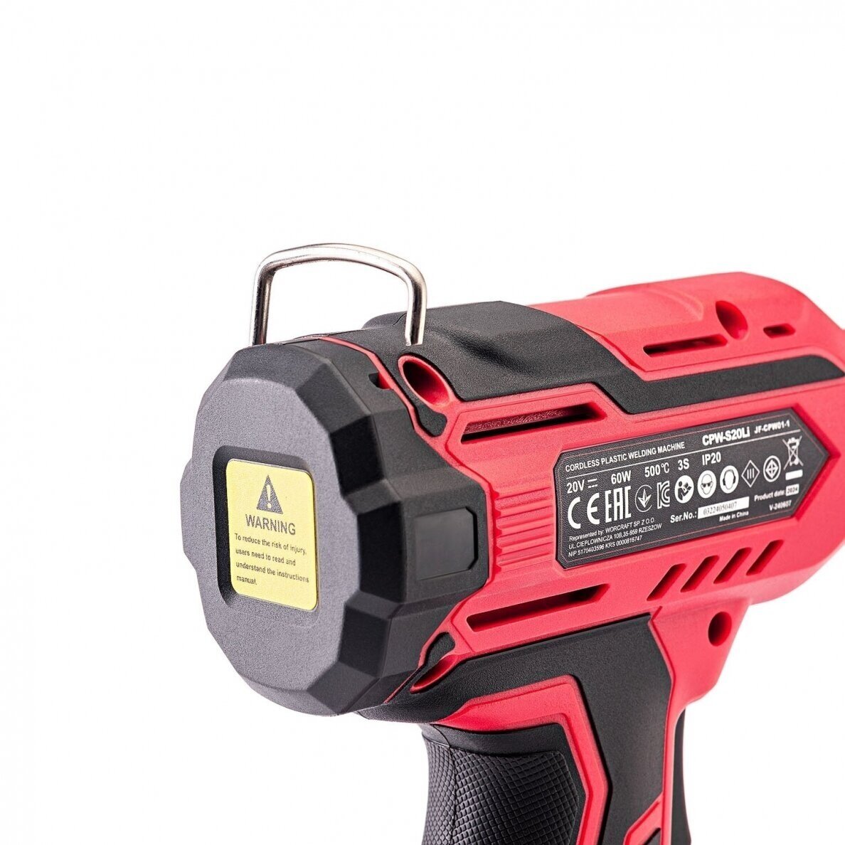 Akumuliatorinis plastiko suvirinimo aparatas lagamine 20V LI-ION WORCRAFT CPWS20Li 5 Akumuliatorinis plastiko suvirinimo aparatas lagamine 20V LI-ION WORCRAFT CPWS20Li 5