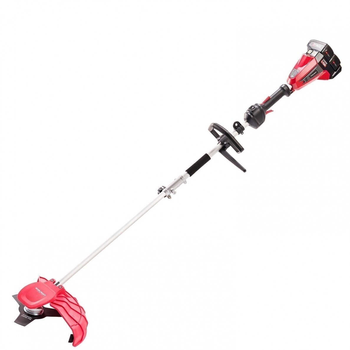 Akumuliatorinis trimeris su priedais 2-viename 40V (20V+20V) LI-ION WORCRAFT