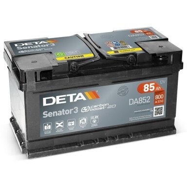 Akumuliatorius DETA DA852 85Ah 800A Akumuliatorius DETA DA852 85Ah 800A