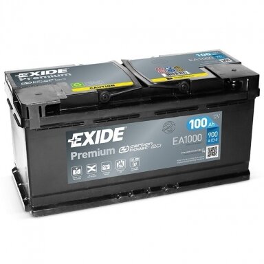 Akumuliatorius EXIDE Premium EA1000 100Ah 900A Akumuliatorius EXIDE Premium EA1000 100Ah 900A