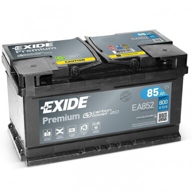 Akumuliatorius EXIDE Premium EA852 85Ah 800A Akumuliatorius EXIDE Premium EA852 85Ah 800A