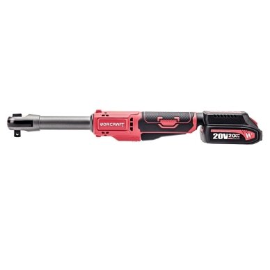 Akumuliatorinė smūginė terkšlė 1/2" 20V LI-ION WORCRAFT 2 Akumuliatorinė smūginė terkšlė 1/2" 20V LI-ION WORCRAFT 2