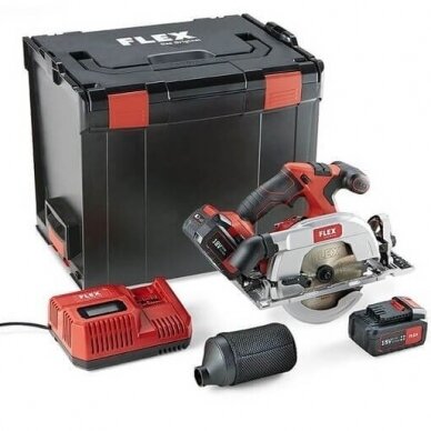 Akumuliatorinis diskinis pjūklas FLEX CS 62 18.0-EC/5.0 Set 454028