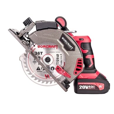 Akumuliatorinis diskinis pjūklas su lazeriu 165mm 20V LI-ION WORCRAFT CCSS20LiB 1 Akumuliatorinis diskinis pjūklas su lazeriu 165mm 20V LI-ION WORCRAFT CCSS20LiB 1