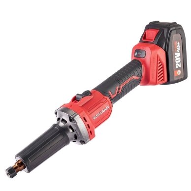 Akumuliatorinis tiesinis šlifuoklis reg. sūkiais 6mm 20V 4.0Ah LI-ION WORCRAFT Akumuliatorinis tiesinis šlifuoklis reg. sūkiais 6mm 20V 4.0Ah LI-ION WORCRAFT