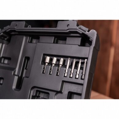 Akumuliatorinis smūginis suktuvas lagamine 1/4'' 20V LI-ION WORCRAFT 12