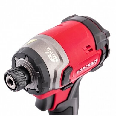 Akumuliatorinis smūginis suktuvas lagamine 1/4'' 20V LI-ION WORCRAFT 4 Akumuliatorinis smūginis suktuvas lagamine 1/4'' 20V LI-ION WORCRAFT 4