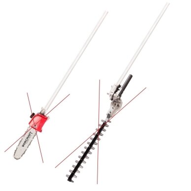 Akumuliatorinis trimeris su priedais 2-viename 40V (20V+20V) LI-ION WORCRAFT (be akum. ir pakrovėjo) 4