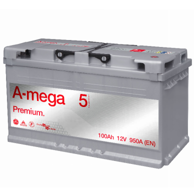 Akumuliatorius A-MEGA Premium 100Ah 950A Akumuliatorius A-MEGA Premium 100Ah 950A