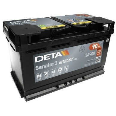 Akumuliatorius DETA DA900 90Ah 720A Akumuliatorius DETA DA900 90Ah 720A