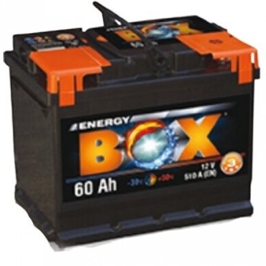 Akumuliatorius ENERGY BOX 60Ah 540A Akumuliatorius ENERGY BOX 60Ah 540A