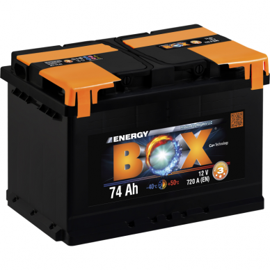 Akumuliatorius ENERGY BOX 74Ah 720A Akumuliatorius ENERGY BOX 74Ah 720A
