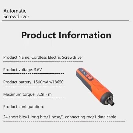Akumuliatorinis atsuktuvas su rinkiniu USB-C 24vnt. CES26 4