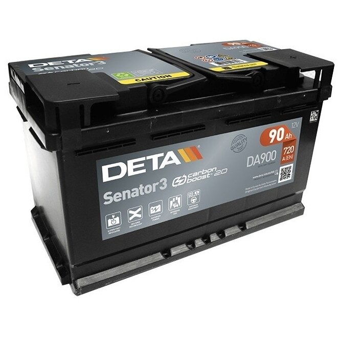 Akumuliatorius DETA DA900 90Ah 720A