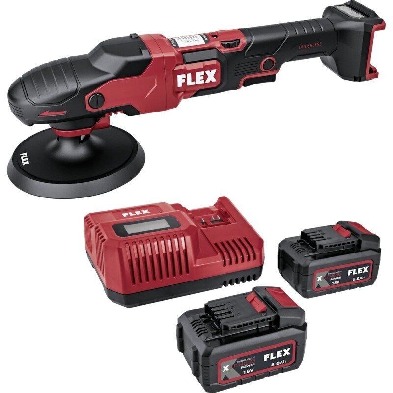 Akumuliatorinis poliruoklis FLEX PE 150 18-EC/5,0Ah Set