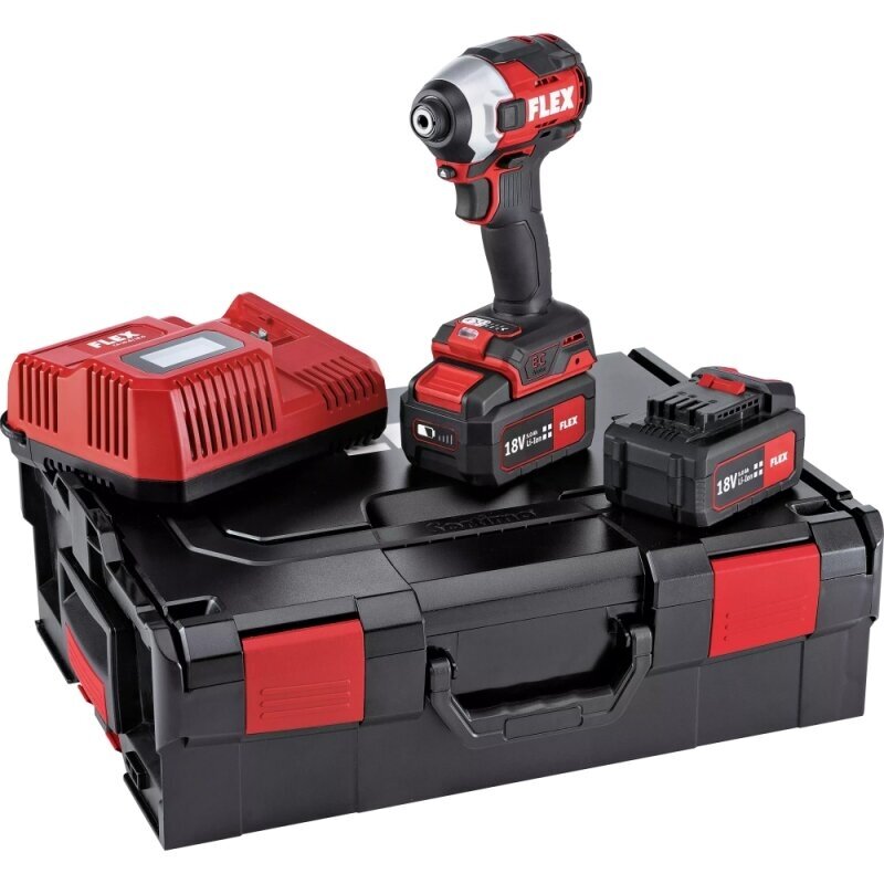 Akumuliatorinis smūginis suktuvas FLEX ID 1/4" 18,0 5,0Ah EC HD Akumuliatorinis smūginis suktuvas FLEX ID 1/4" 18,0 5,0Ah EC HD