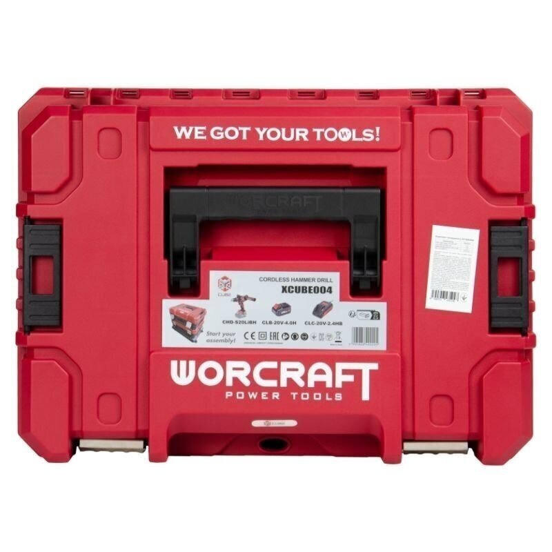 Akumuliatorinis suktuvas-gręžtuvas su kalimu 20V LI-ION WORCRAFT (XCUBE dėžė) 7