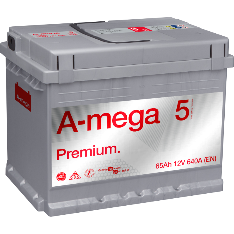 Akumuliatorius A-MEGA Premium 65Ah 640A Akumuliatorius A-MEGA Premium 65Ah 640A