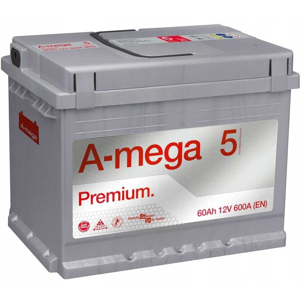 Akumuliatorius A-MEGA Premium 60Ah 600A