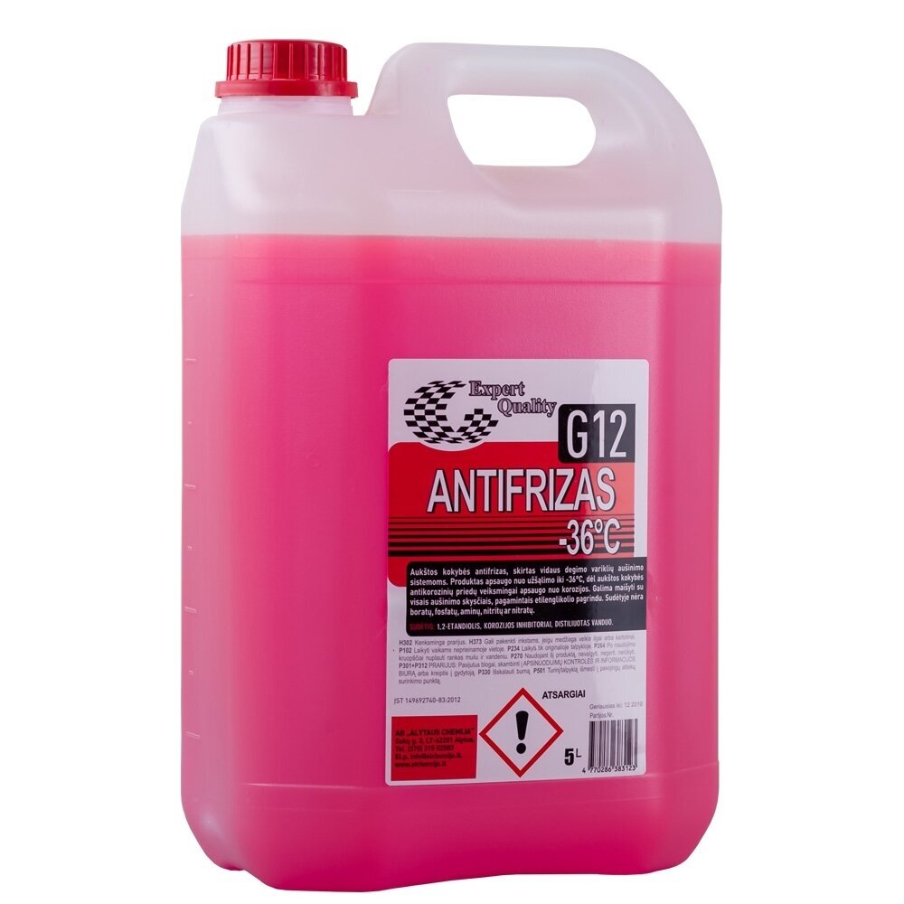 Antifrizas G12 LONG LIFE -36°C 5L Antifrizas G12 LONG LIFE -36°C 5L