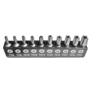 Antgalių rinkinys 1/4" 10vnt. 5 kampų star Antgalių rinkinys 1/4" 10vnt. 5 kampų star