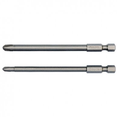 Antgaliai suktuvui trikampiai 1/4" 2vnt. YT-0497 Antgaliai suktuvui trikampiai 1/4" 2vnt. YT-0497