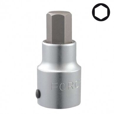 Antgalis šešiabriaunis trumpas H4-H26 hex įpresuotas 1/2" L-55mm Antgalis šešiabriaunis trumpas H4-H26 hex įpresuotas 1/2" L-55mm
