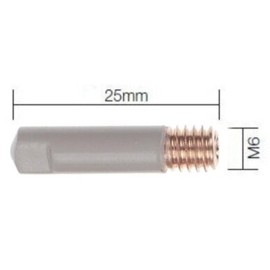 Antgalis varinis dengtas keramika 0.8mm M6 Antgalis varinis dengtas keramika 0.8mm M6