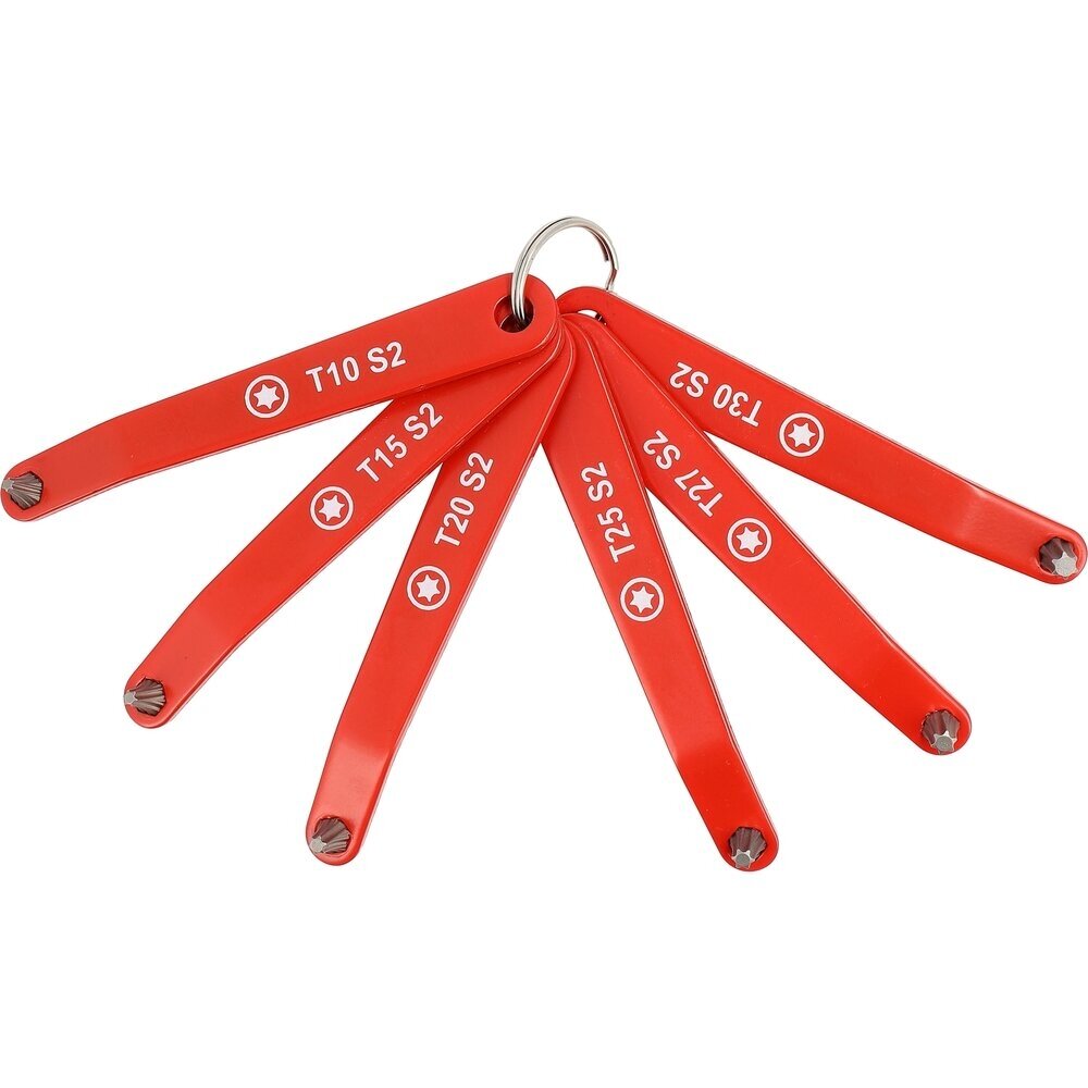 Atsuktuvų rinkinys ant žiedo sunkiai prieinamoms vietoms T10, T15, T20, T25, T27, T30 YT-77751 3 Atsuktuvų rinkinys ant žiedo sunkiai prieinamoms vietoms T10, T15, T20, T25, T27, T30 YT-77751 3
