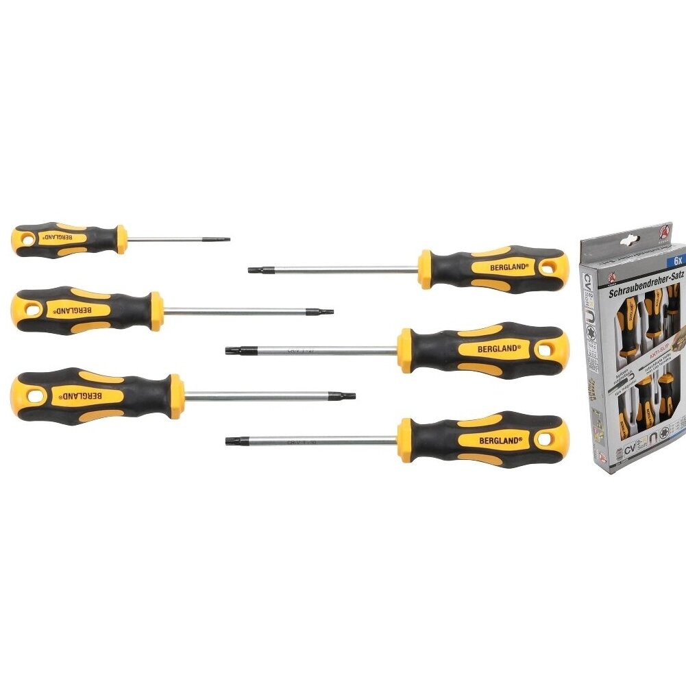 Atsuktuvų rinkinys T-star torx T10-T30 6vnt. 35826 Atsuktuvų rinkinys T-star torx T10-T30 6vnt. 35826