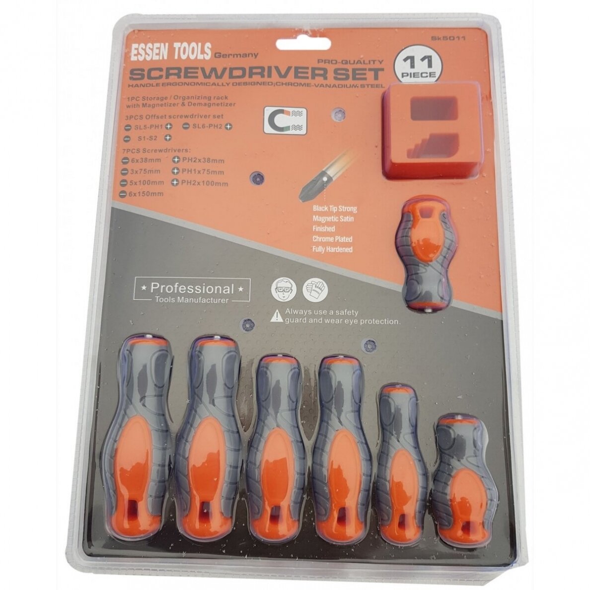 Atsuktuvų rinkinys PH PZ SL 11vnt. SK5011 1 Atsuktuvų rinkinys PH PZ SL 11vnt. SK5011 1