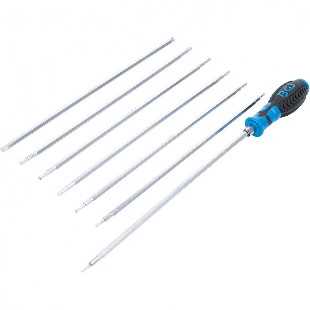 Atsuktuvų rinkinys su keičiamais antgaliais T-Star Torx su skyle 8vnt 2326