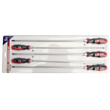 Atsuktuvų ilgų rinkinys 5vnt. L-450mm SK5024 Atsuktuvų ilgų rinkinys 5vnt. L-450mm SK5024