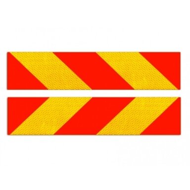 Atšvaitas lentelė klijuojama įstriža 2vnt. 565x132mm Atšvaitas lentelė klijuojama įstriža 2vnt. 565x132mm