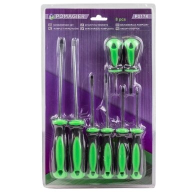 Atsuktuvų rinkinys PH PZ SL 8vnt. PO-P017K Atsuktuvų rinkinys PH PZ SL 8vnt. PO-P017K