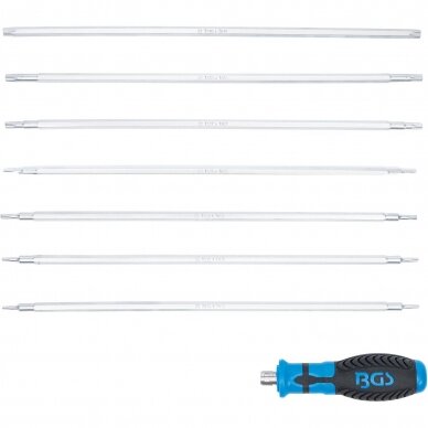 Atsuktuvų rinkinys su keičiamais antgaliais T-Star Torx su skyle 8vnt 2326 1